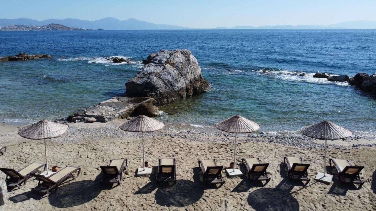 松树湾旅游度假酒店 库萨达斯 外观 照片 A beach on the island of Skopelos